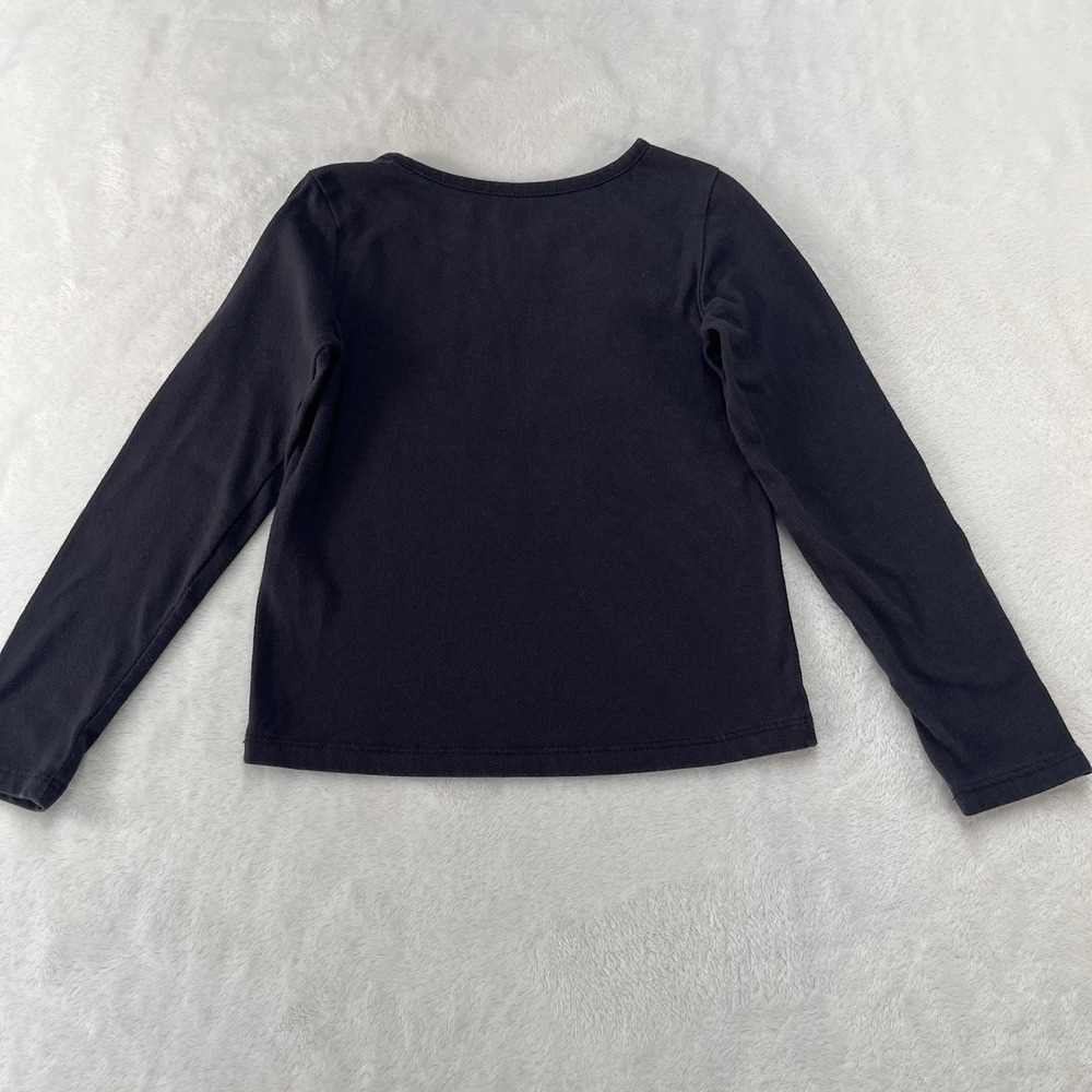 Toughskins Long Sleeve Shirt Girls Small Embroidered Pumpkin Halloween - Picture 6 of 6